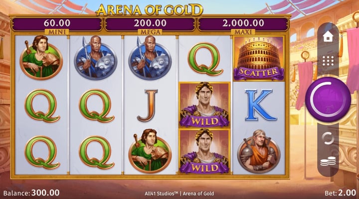 Arena of Gold Slot Screenshot